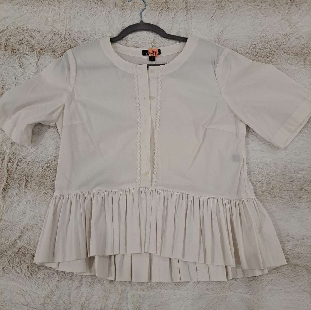 Saks Fifth Avenue White Blouse